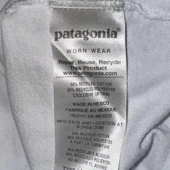 Patagonia Fitz Roy Scope Shirt Men's Size S White Responsibili-tee L/S - Picture 6 of 6
